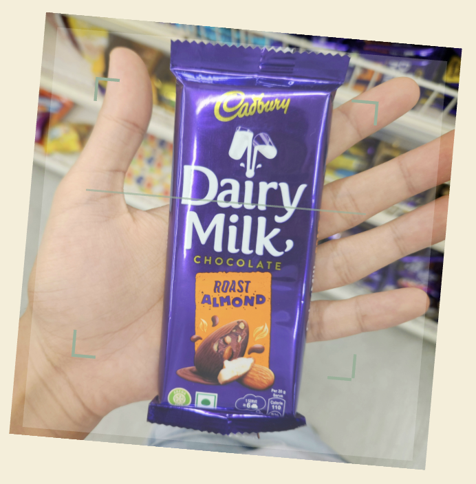 Image of a phone scanning a product